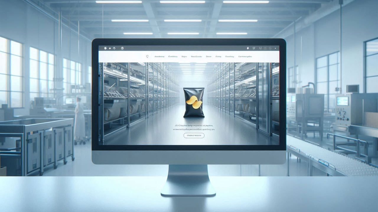 طراحی وب سایت معرفی برای تولیدکنندگان مواد غذایی و کارخانه ها